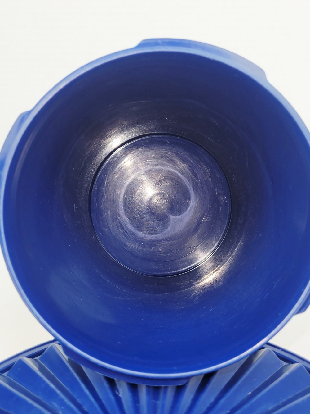 Vtg 70s~Tupperware Servalier~805~807~809~811~Dark Blue Floral Starburst w/Lids - Picture 11 of 13